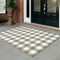 Homeroots 7 x 10 ft. Gray & Ivory Gingham Indoor & Outdoor Area Rug 389527 - alternate 5